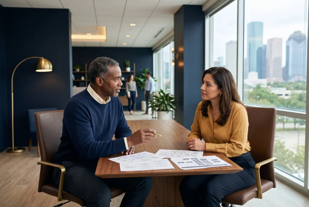 Hull Software consultant advising an operations manager on specialized software support