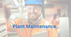Technician using SAP S4HANA interface to manage industrial plant equipment and maintenance tasks